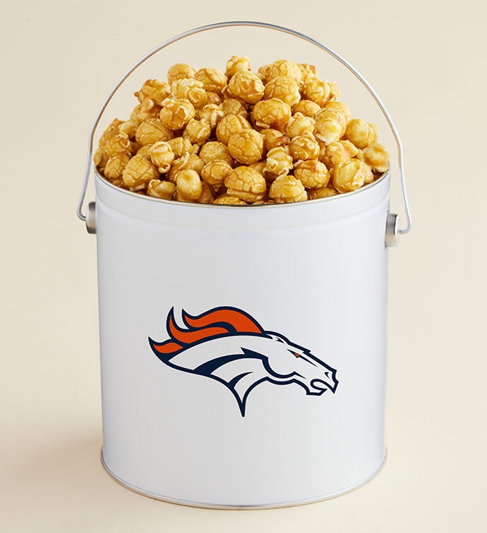 1 Gallon Denver Broncos - Caramel Popcorn Tin